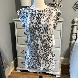Leopard Print Silk Angora